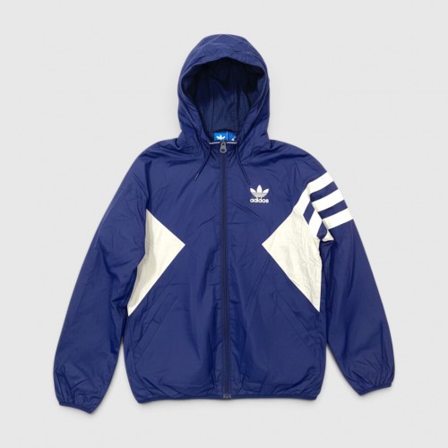 Adidas Originals Asymmetrical Big Trefoil Windbreaker Jacket / Pre Owned